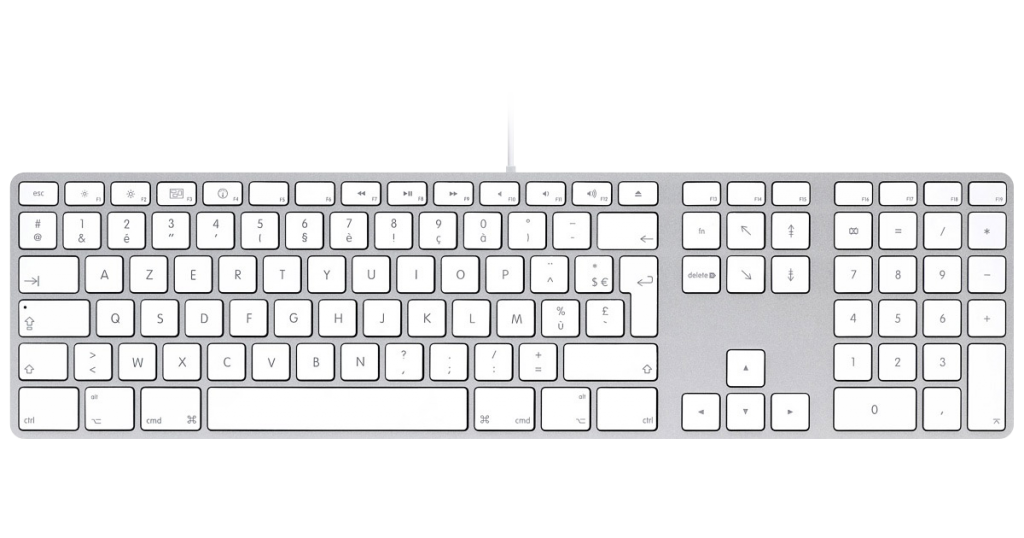 Clavier Apple avec pavé numérique