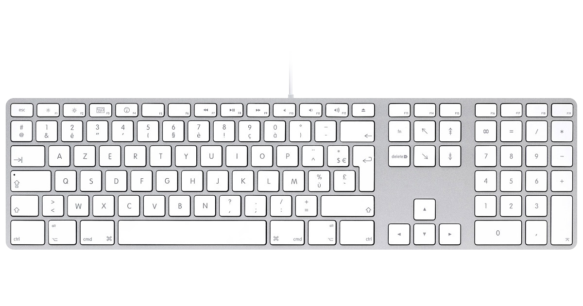 Retrouvez les crochets sur votre clavier Apple avec pavé numérique (et  d'autres caractères spéciaux) – Olivier Mattelart