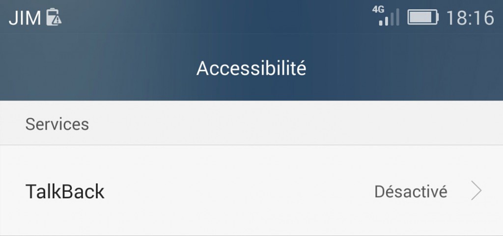 Android : accessibilitévia Google Talkback