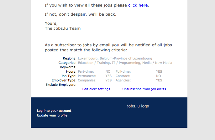 jobs.lu : message d'empathie