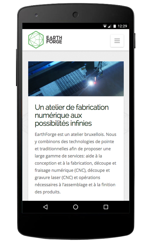 Earthforge : smartphone Nexus 5